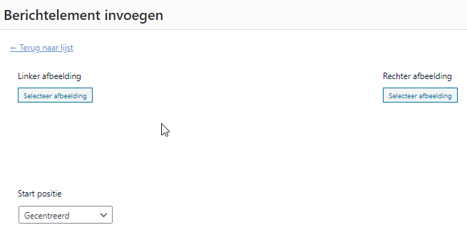 Editor berichtelement afbeelding vergelijken