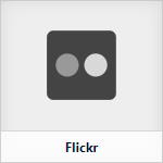 Editor berichtelement icoon Flickr