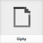 Editor berichtelement icoon Giphy