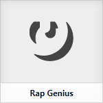 Editor berichtelement icoon Rap Genius