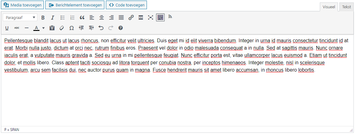 Editor visueel
