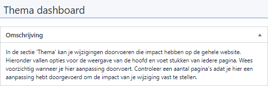 Sectie thema